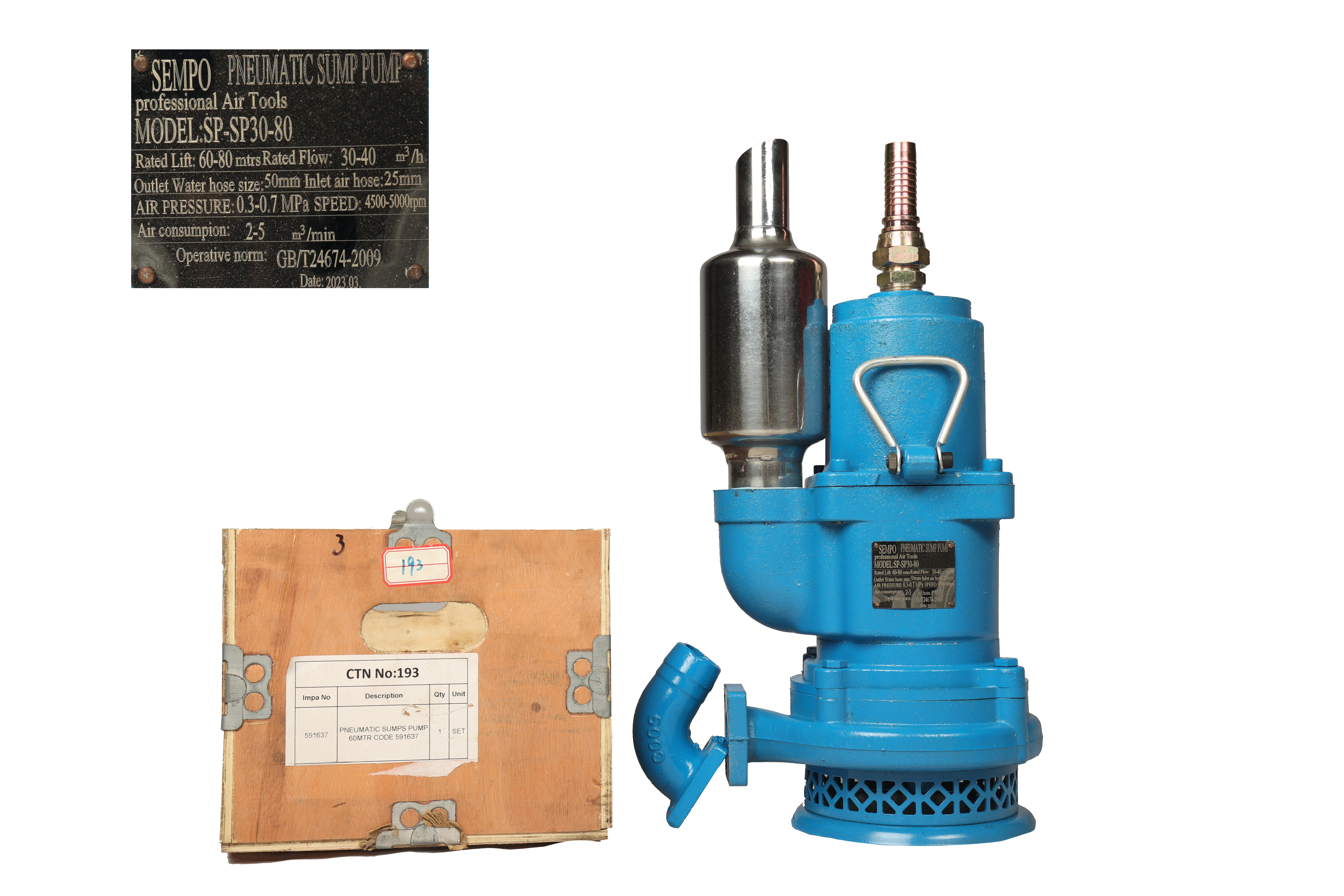Pneumatic Sump Pump