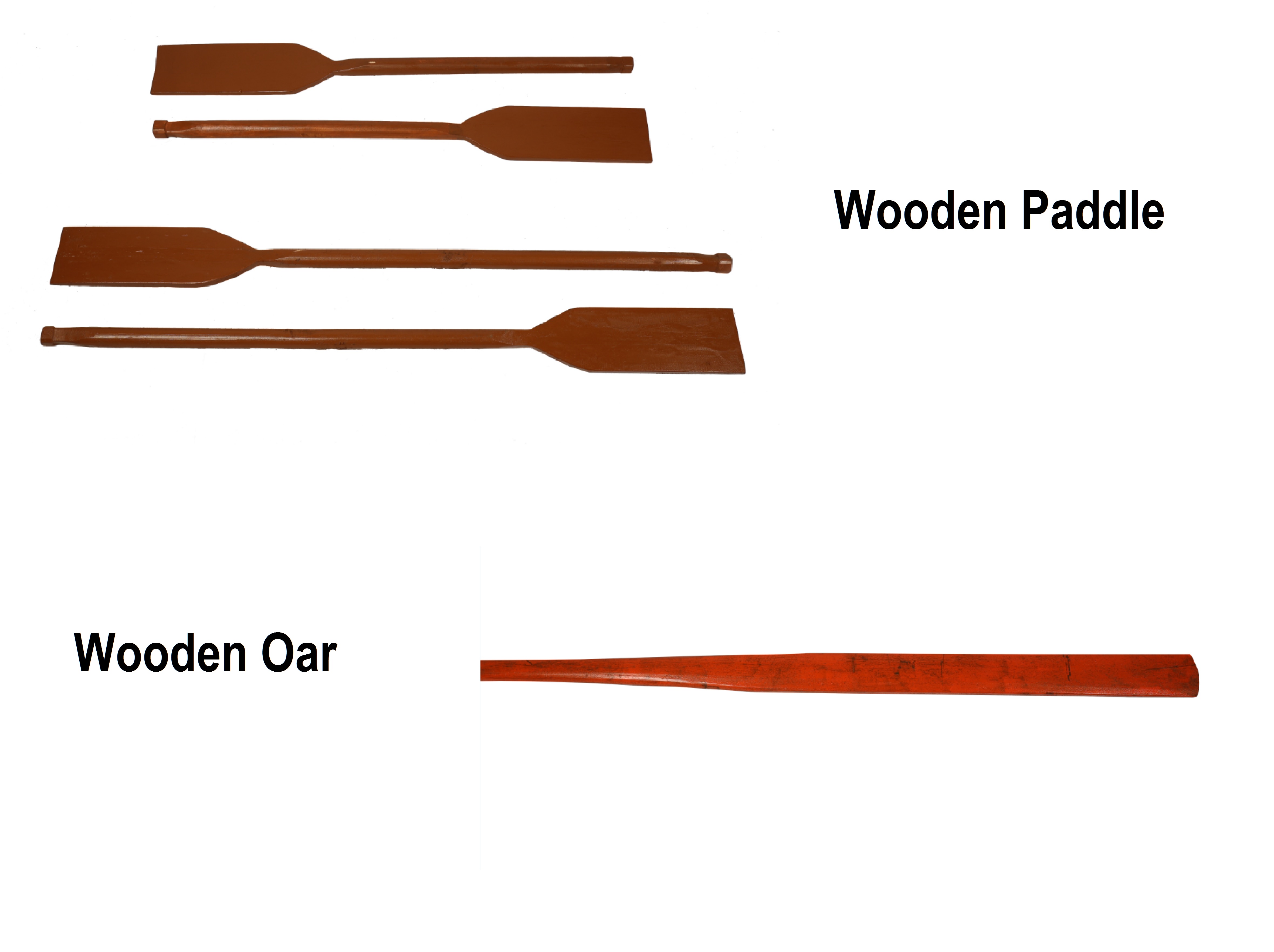 Wooden Paddle & Wooden Oars
